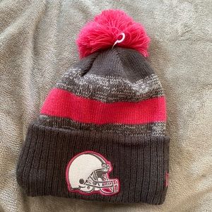 Cleveland Browns Breast-Cancer Beanie